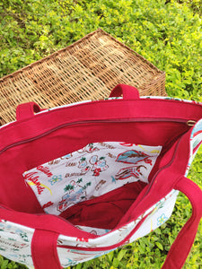 Hawaiian Vibes Red | Tote Bag | Shoulder Bag