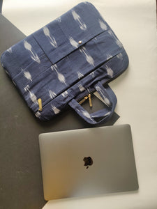 MacBook Sleeve - Ikat Blue in Arrow