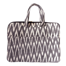 Load image into Gallery viewer, MacBook Sleeve - Ikat White &amp; Grey