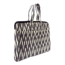 Load image into Gallery viewer, MacBook Sleeve - Ikat White &amp; Grey