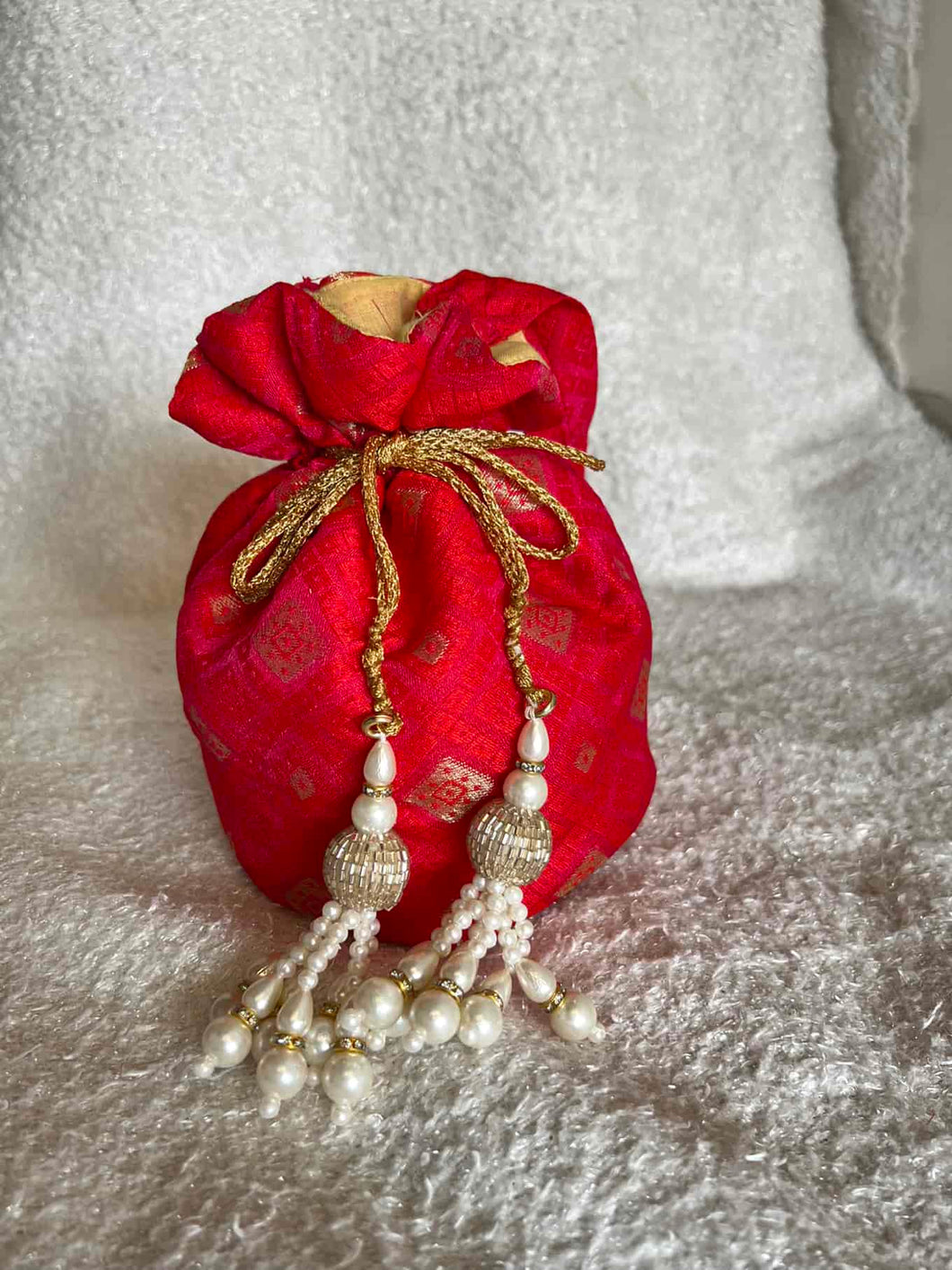 Sooti Potli Bag Red Love for Special Ocassions