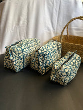 Load image into Gallery viewer, Quilted Pouches - Set of 3 | Touch of Indigo