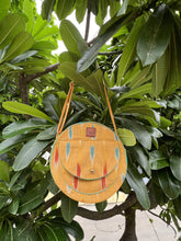 Load image into Gallery viewer, Round Sling Bag Medium - Tropical Yellow