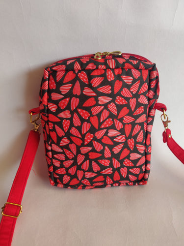 Red Hearts - Sling Bag
