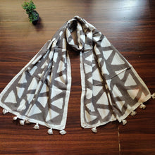 Load image into Gallery viewer, The fabric is soft and airy, perfect as a summer scarf. The length is just perfect to try various styles without getting overwhelmed about managing it.