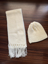 Load image into Gallery viewer, Sooti Crochet Scarf &amp; Beanie in White for Men