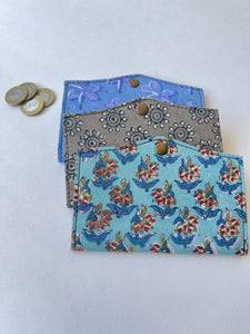 Sooti Bi-fold Wallet - Blue & Grey | Set of 3