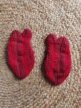 Load image into Gallery viewer, Woolen Slippers - Red &amp; Pink