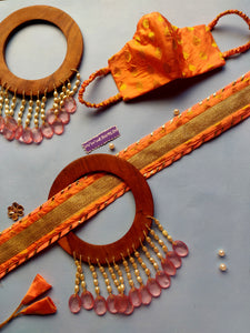 Sooti Belt - Peach & Gold | Wedding Collection