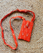 Load image into Gallery viewer, Mobile Sling Bag - Ikat Orange